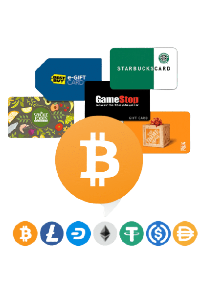 Buy gift cards with your Bitcoin